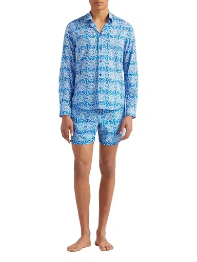 Vilebrequin Men's Graphic Turtle Button-Front Shirt - Palace - Size XL | Thumbnail 2
