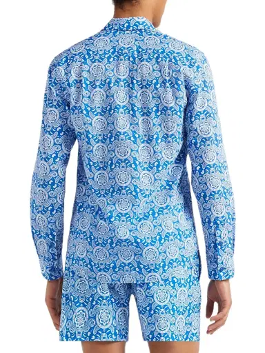 Vilebrequin Men's Graphic Turtle Button-Front Shirt - Palace - Size XL | Thumbnail 4