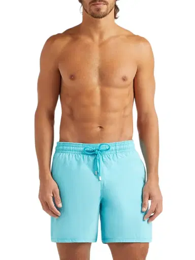 Vilebrequin Men's Water-Reactive Turtle Swim Shorts - Bora Bora - Size XL | Thumbnail 3