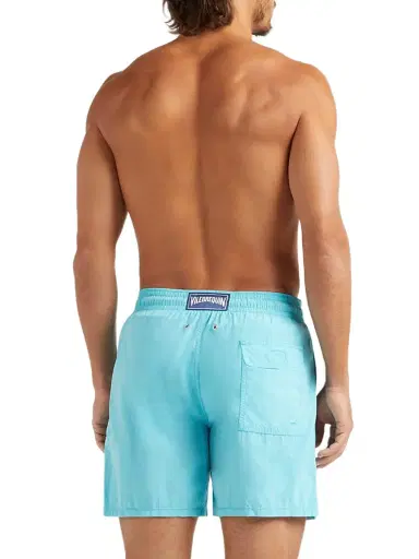 Vilebrequin Men's Water-Reactive Turtle Swim Shorts - Bora Bora - Size XL | Thumbnail 4
