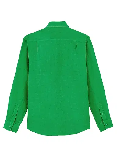 Vilebrequin Men's Caroubis Linen Button-Front Shirt | Thumbnail 3 Vilebrequin Men's Caroubis Linen Button-Front Shirt | Thumbnail 3