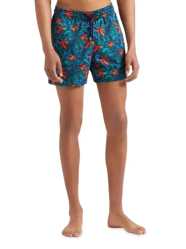 Vilebrequin Men's Tropical Flower Swim Trunks - Blue Marine - Size Medium | Thumbnail 3 Vilebrequin Men's Tropical Flower Swim Trunks - Blue Marine - Size Medium | Thumbnail 3