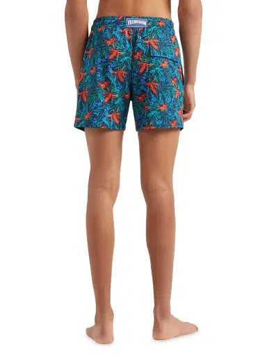 Vilebrequin Men's Tropical Flower Swim Trunks - Blue Marine - Size Medium | Thumbnail 4 Vilebrequin Men's Tropical Flower Swim Trunks - Blue Marine - Size Medium | Thumbnail 4