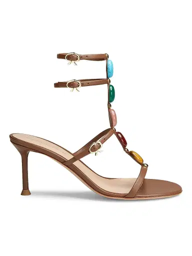 Gianvito Rossi Women's Shanti 70MM Nappa Leather Sandals | Thumbnail 1 Gianvito Rossi Women's Shanti 70MM Nappa Leather Sandals | Thumbnail 1