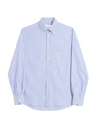 Valentino Garavani Men's VLogo Embroidered Cotton Shirt - White Azure - Size 15 | Thumbnail 1 Valentino Garavani Men's VLogo Embroidered Cotton Shirt - White Azure - Size 15 | Thumbnail 1