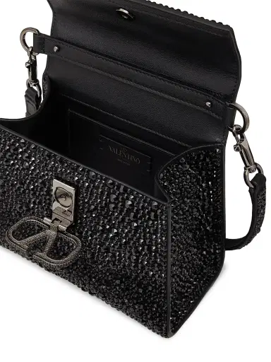 Valentino Garavani Women's Mini VSling Top Handle Bag with Sparkling Embroidery - Crystal | Thumbnail 5