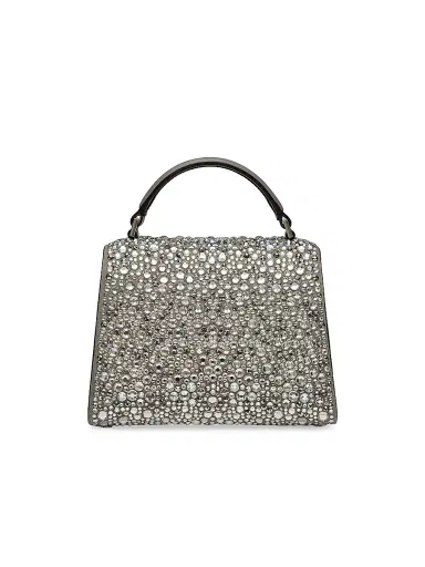 Valentino Garavani Women's Mini VSling Top Handle Bag with Sparkling Embroidery - Crystal | Thumbnail 10