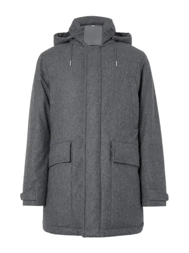 Zegna Suede-Trimmed TECHMERINO™ Wool Hooded Down Parka - Men