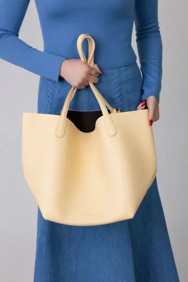 MANSUR GAVRIEL Everyday Tote - Butter Aubergine | Thumbnail 4 MANSUR GAVRIEL Everyday Tote - Butter Aubergine | Thumbnail 4