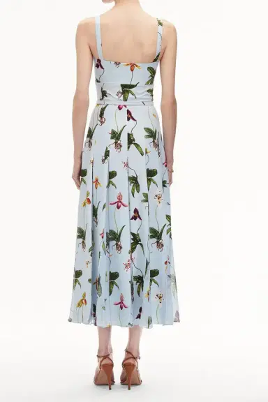 Oscar de la Renta Orchids Day Dress | Thumbnail 4