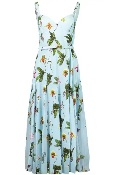 Oscar de la Renta Orchids Day Dress | Thumbnail 1