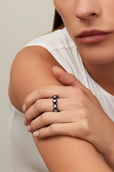 Melissa Kaye Pink Audrey Eternity Band | Thumbnail 3
