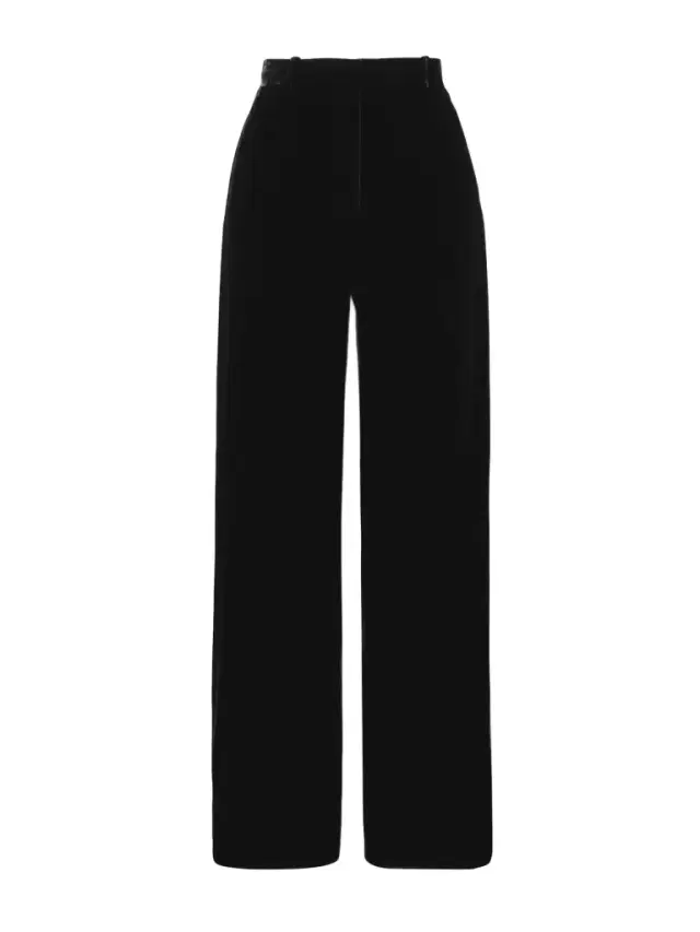 Loro Piana Goldie Velvet Wide-leg Pants