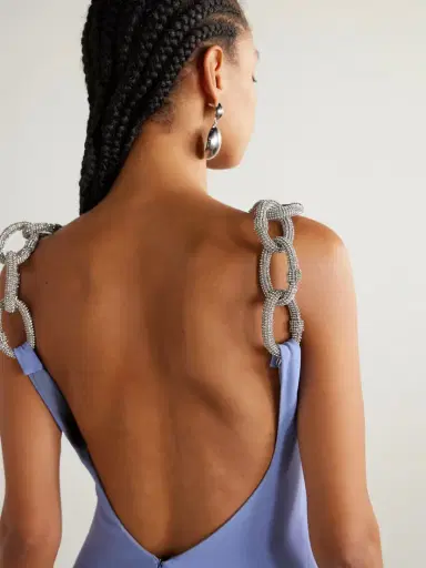 Stella McCartney Crystal-embellished Crepe Gown | Thumbnail 5 Stella McCartney Crystal-embellished Crepe Gown | Thumbnail 5