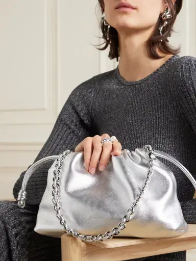 Loewe Flamenco Metallic Leather Clutch | Thumbnail 2 Loewe Flamenco Metallic Leather Clutch | Thumbnail 2