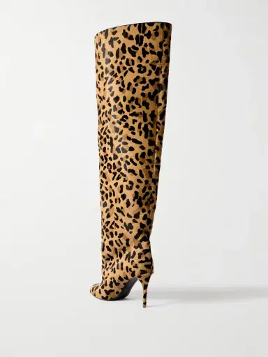 Alaïa Leopard-print Calf Hair Over-the-knee Boots | Thumbnail 3