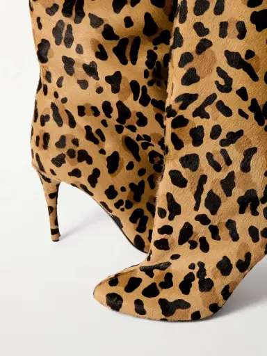 Alaïa Leopard-print Calf Hair Over-the-knee Boots | Thumbnail 4