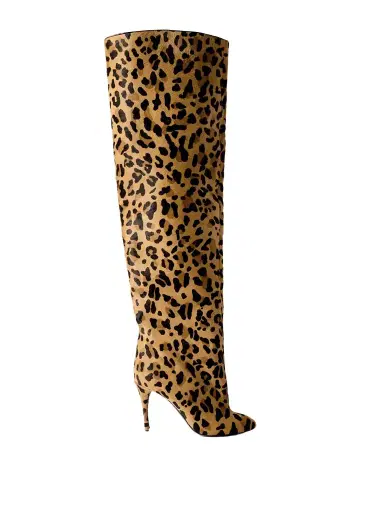 Alaïa Leopard-print Calf Hair Over-the-knee Boots | Thumbnail 1