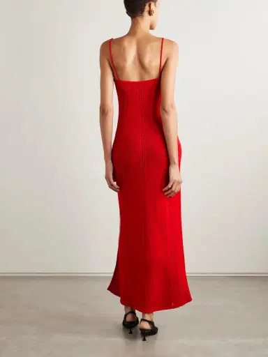 Proenza Schouler Suki Pointelle-knit Maxi Dress | Thumbnail 3