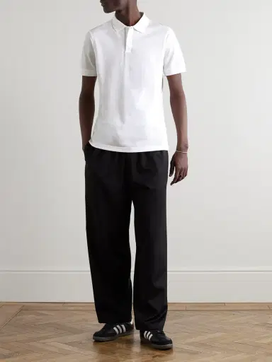 Sunspel Cotton-Piqué Polo Shirt - Men | Thumbnail 2
