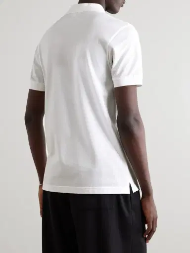 Sunspel Cotton-Piqué Polo Shirt - Men | Thumbnail 3