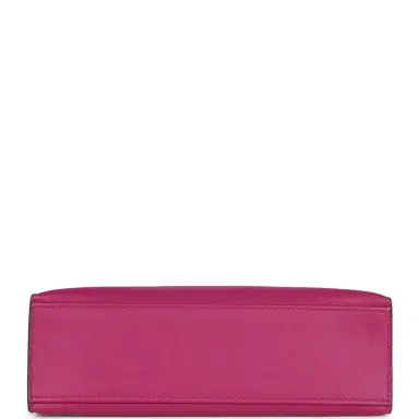 HERMÈS Hermes Kelly Pochette Rose Pourpre Swift Palladium Hardware | Thumbnail 6 HERMÈS Hermes Kelly Pochette Rose Pourpre Swift Palladium Hardware | Thumbnail 6