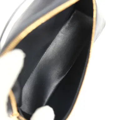 Madison Avenue Couture Loro Piana Extra Pocket L19 Pouch Black Ostrich Gold Hardware | Thumbnail 9 Madison Avenue Couture Loro Piana Extra Pocket L19 Pouch Black Ostrich Gold Hardware | Thumbnail 9