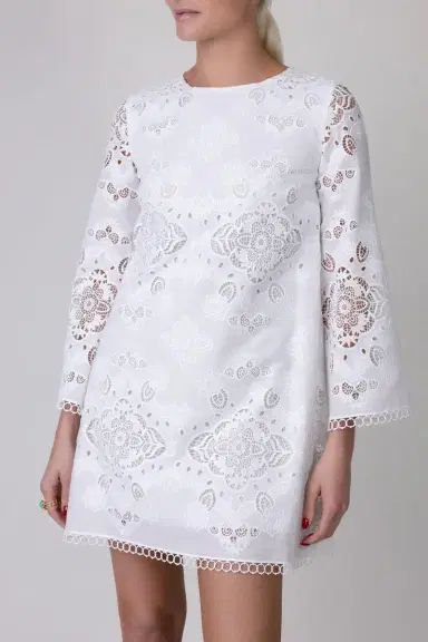 Borgo de Nor Stevie Dress - Ivory | Thumbnail 3