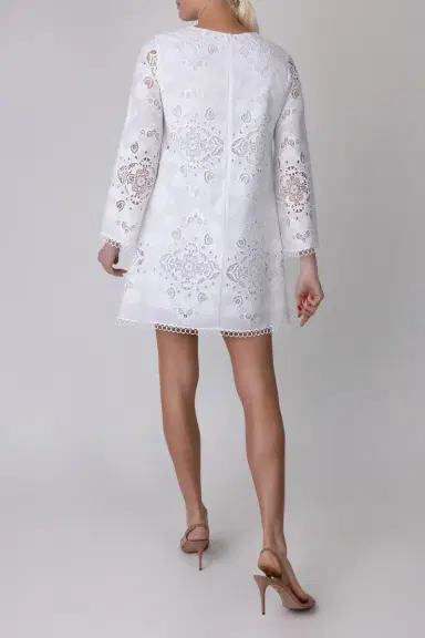 Borgo de Nor Stevie Dress - Ivory | Thumbnail 4