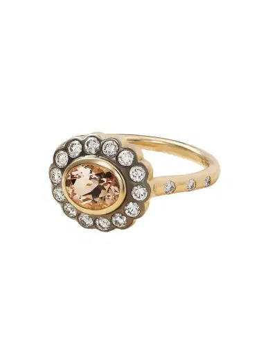 Marlo Laz Lexie 18-karat Gold, Morganite And Diamond Ring | Thumbnail 1 Marlo Laz Lexie 18-karat Gold, Morganite And Diamond Ring | Thumbnail 1