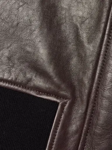 Khaite Shelman Leather Bomber Jacket | Thumbnail 4
