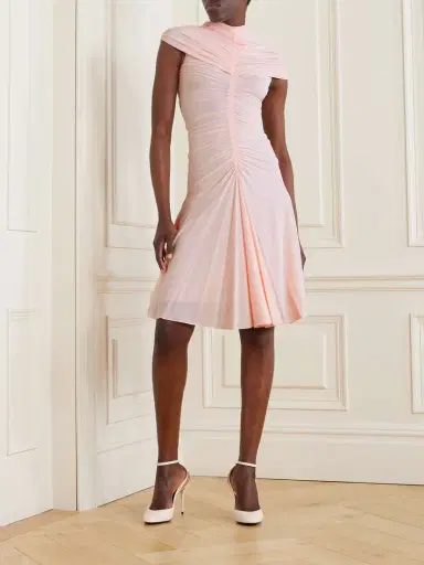 Alaïa Ruched Jersey Mini Dress | Thumbnail 2 Alaïa Ruched Jersey Mini Dress | Thumbnail 2