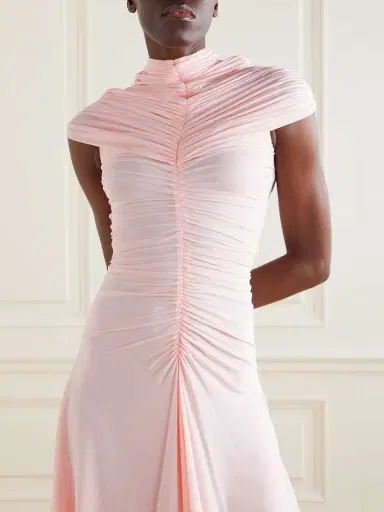 Alaïa Ruched Jersey Mini Dress | Thumbnail 5 Alaïa Ruched Jersey Mini Dress | Thumbnail 5