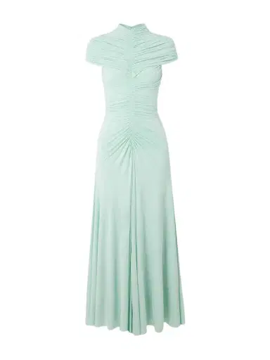 Alaïa Ruched Jersey Midi Dress | Thumbnail 1