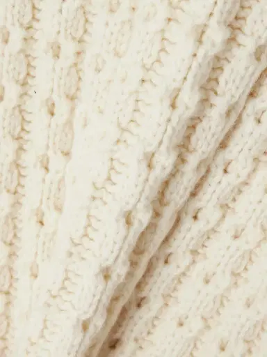 Alaïa Oversized Belted Ribbed Wool Turtleneck Sweater Vest | Thumbnail 4