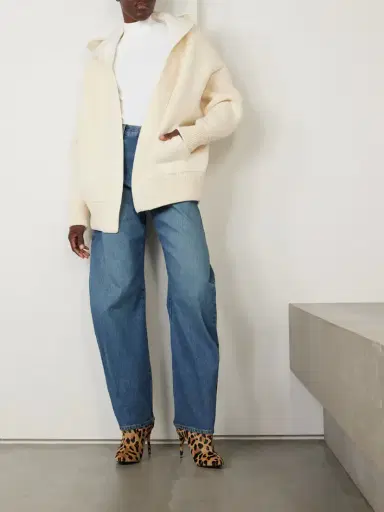 Alaïa Oversized Hooded Wool-blend Cardigan | Thumbnail 2