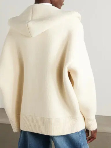 Alaïa Oversized Hooded Wool-blend Cardigan | Thumbnail 3
