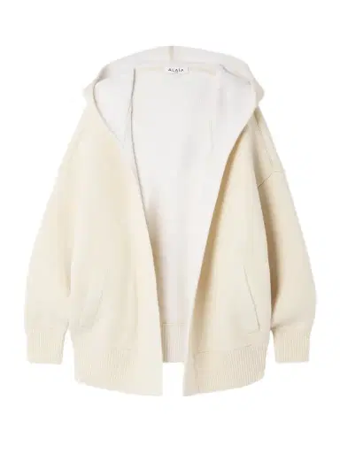 Alaïa Oversized Hooded Wool-blend Cardigan | Thumbnail 1