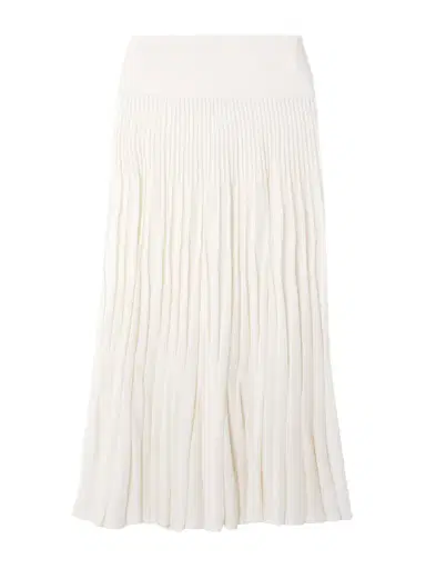 Alaïa Pleated Wool Midi Skirt | Thumbnail 1