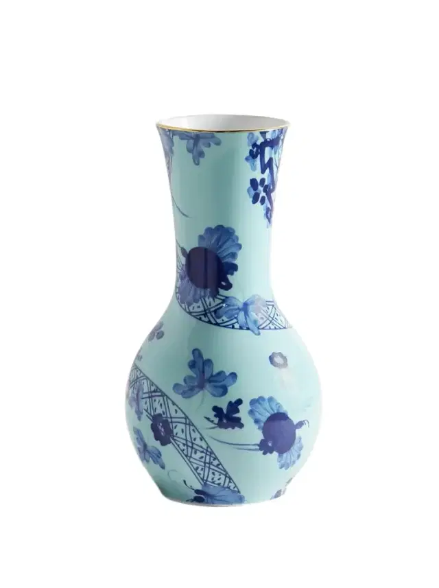 Tulipano Gold-plated Porcelain Vase