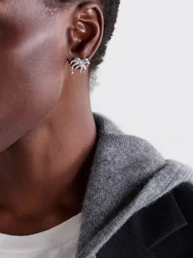 Yvonne Léon Paradise Island 18-karat White Gold Diamond Earrings | Thumbnail 2 Yvonne Léon Paradise Island 18-karat White Gold Diamond Earrings | Thumbnail 2