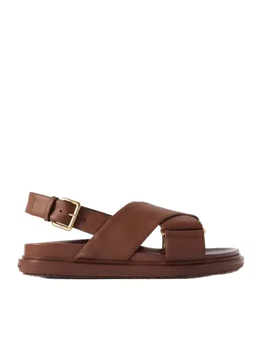 Marni Fussbett Leather Slingback Sandals | Thumbnail 1 Marni Fussbett Leather Slingback Sandals | Thumbnail 1