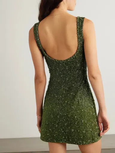 Clio Peppiatt Embellished Stretch-tulle Mini Dress | Thumbnail 3