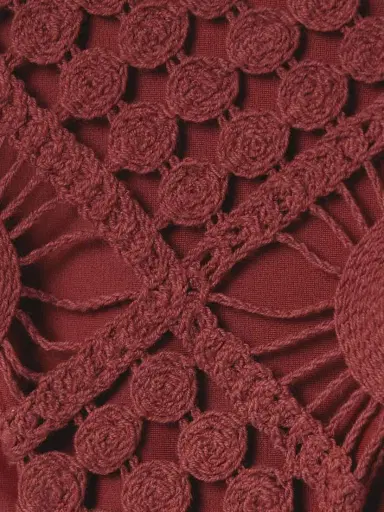SARA CRISTINA Sun Crocheted Cotton Triangle Bikini | Thumbnail 4