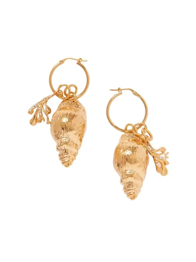 tone Crystal Hoop Earrings