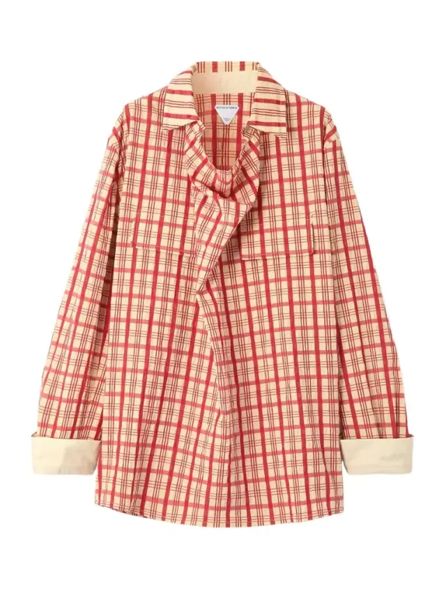 Draped Checked Cotton-seersucker Blouse