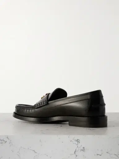 Gucci Marmont Logo-embellished Leather Loafers | Thumbnail 3