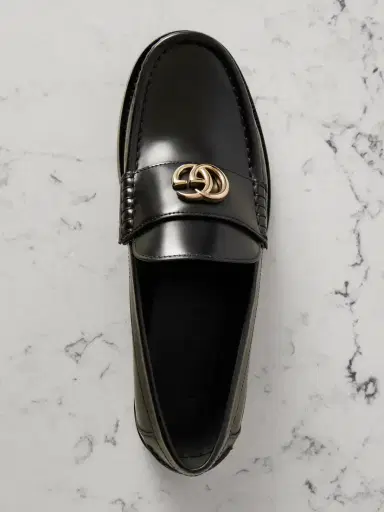 Gucci Marmont Logo-embellished Leather Loafers | Thumbnail 5