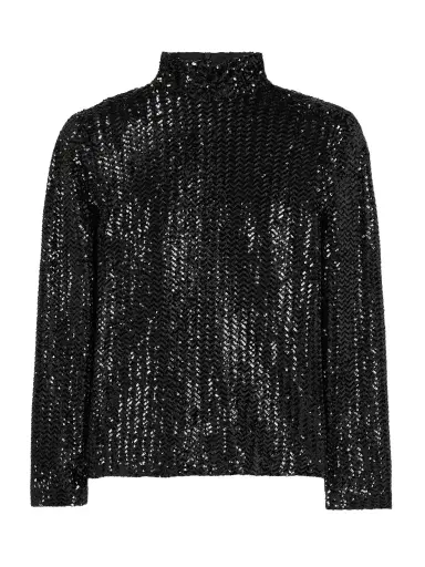 Anine Bing Josephine Sequined Tulle Top | Thumbnail 1