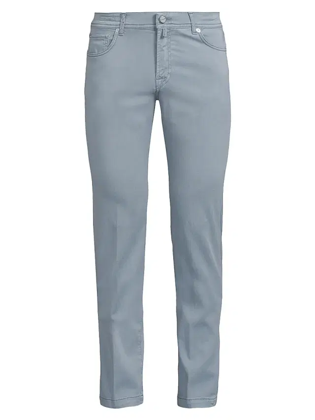 Men's 5-Pocket Slim-Straight Pants - Sky Blue